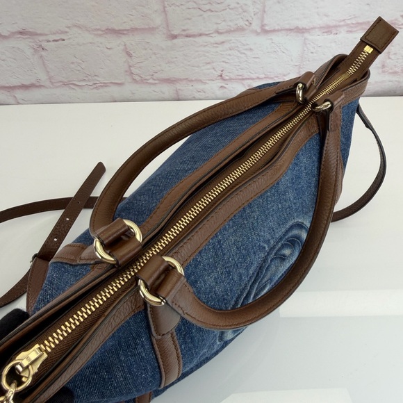 Gucci Rare Denim Tassel SoHo 2 Way Tote Bag - Picture 12 of 16
